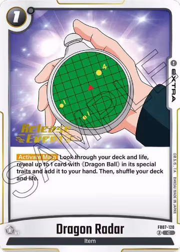 Dragon Radar (FB07-120), Wish For Shenron Release Event Cards — DB Fusion card price