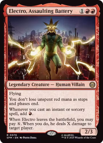 Electro, Assaulting Battery (76), Marvel's Spider-Man — Magic card price