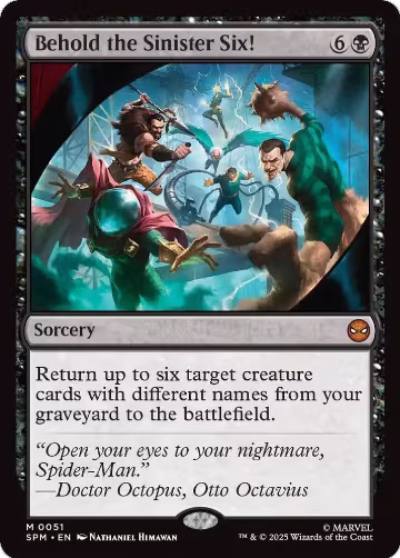 Behold the Sinister Six! (51), Marvel's Spider-Man — Magic card price