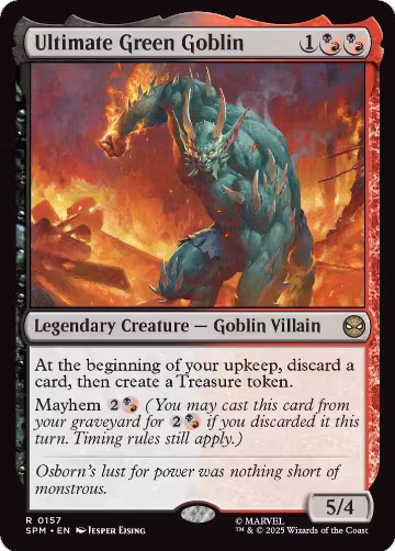Ultimate Green Goblin (157), Marvel's Spider-Man — Magic card price