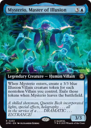 Mysterio, Master of Illusion (Extended Art) (253), Marvel's Spider-Man — Magic card price
