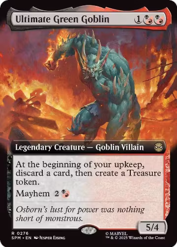 Ultimate Green Goblin (Extended Art) (276), Marvel's Spider-Man — Magic card price