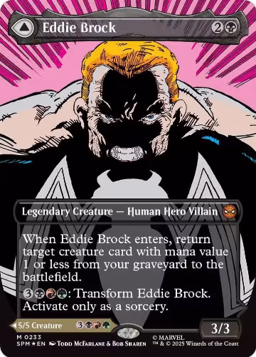 Eddie Brock (0233) (Borderless) (233), Marvel's Spider-Man — Magic card price