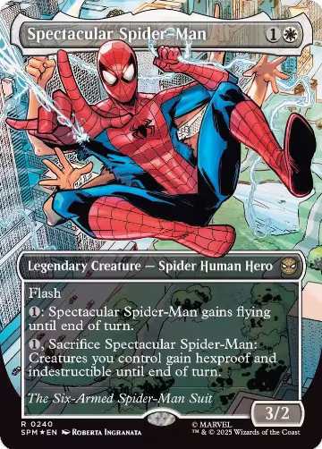 Spectacular Spider-Man (0240) (Borderless) (Textured Foil) (240), Marvel's Spider-Man — Magic card price