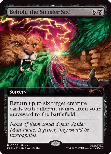 Behold the Sinister Six! (2), Unique and Miscellaneous Promos — Magic card price
