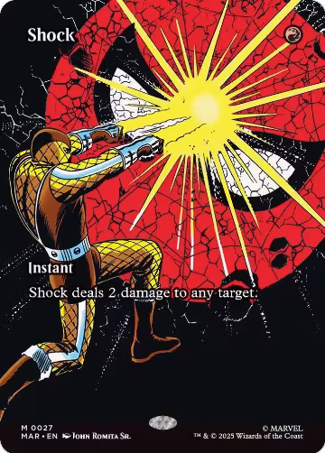 Shock (Borderless) (27), Marvel Universe Eternal-Legal — Magic card price