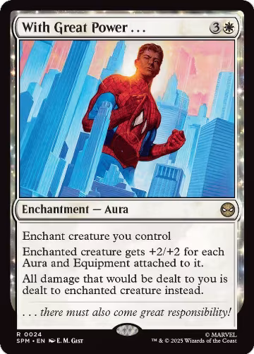 With Great Power . . . (24), Marvel's Spider-Man — Magic card price