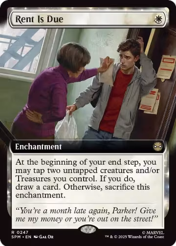 Rent Is Due (Extended Art) (247), Marvel's Spider-Man — Magic card price