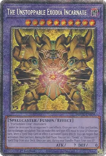 The Unstoppable Exodia Incarnate (MP25-EN008), 2025 Mega-Pack — Yu-Gi-Oh! card price