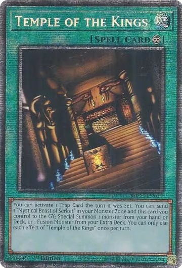 Temple of the Kings (MP25-EN017), 2025 Mega-Pack — Yu-Gi-Oh! card price