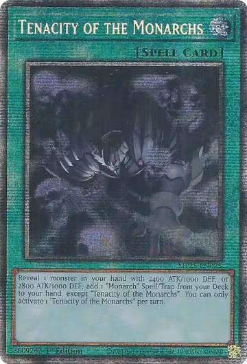 Tenacity of the Monarchs (MP25-EN025), 2025 Mega-Pack — Yu-Gi-Oh! card price