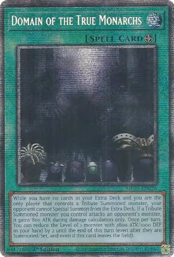 Domain of the True Monarchs (MP25-EN026), 2025 Mega-Pack — Yu-Gi-Oh! card price