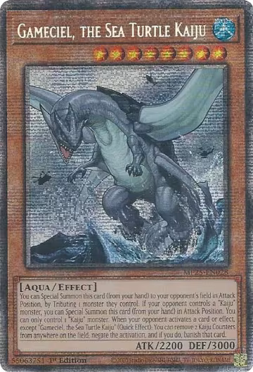 Gameciel, the Sea Turtle Kaiju (MP25-EN028), 2025 Mega-Pack — Yu-Gi-Oh! card price