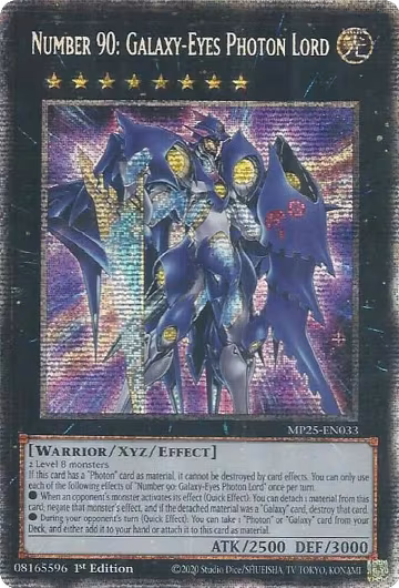 Number 90: Galaxy-Eyes Photon Lord (MP25-EN033), 2025 Mega-Pack — Yu-Gi-Oh! card price