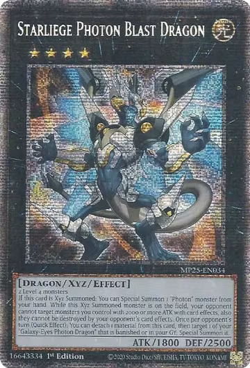 Starliege Photon Blast Dragon (MP25-EN034), 2025 Mega-Pack — Yu-Gi-Oh! card price