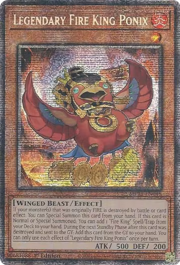 Legendary Fire King Ponix (MP25-EN048), 2025 Mega-Pack — Yu-Gi-Oh! card price