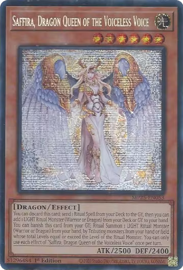 Saffira, Dragon Queen of the Voiceless Voice (MP25-EN053), 2025 Mega-Pack — Yu-Gi-Oh! card price