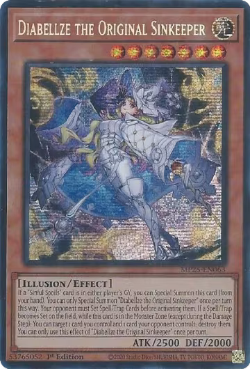 Diabellze the Original Sinkeeper (MP25-EN063), 2025 Mega-Pack — Yu-Gi-Oh! card price
