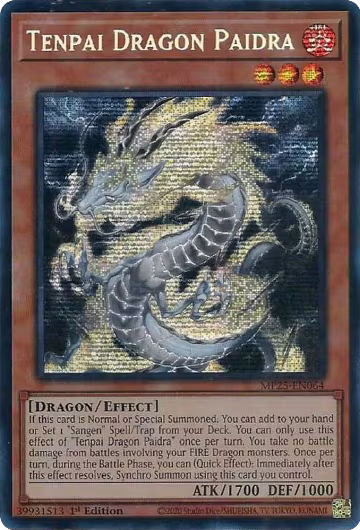Tenpai Dragon Paidra (MP25-EN064), 2025 Mega-Pack — Yu-Gi-Oh! card price