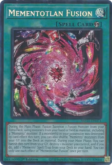 Mementotlan Fusion (MP25-EN073), 2025 Mega-Pack — Yu-Gi-Oh! card price