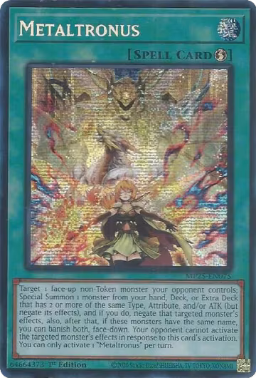 Metaltronus (MP25-EN075), 2025 Mega-Pack — Yu-Gi-Oh! card price