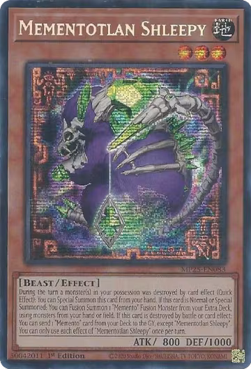 Mementotlan Shleepy (MP25-EN083), 2025 Mega-Pack — Yu-Gi-Oh! card price