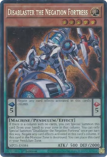 Disablaster the Negation Fortress (MP25-EN084), 2025 Mega-Pack — Yu-Gi-Oh! card price