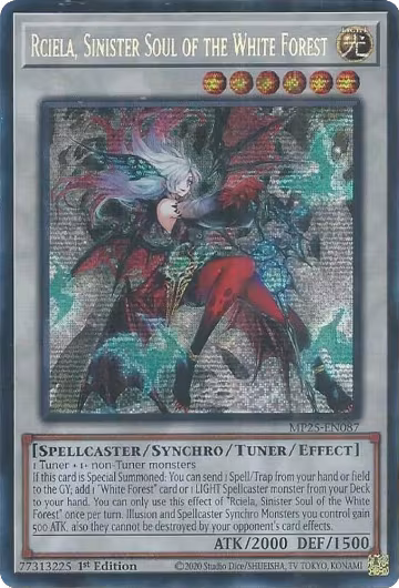 Rciela, Sinister Soul of the White Forest (MP25-EN087), 2025 Mega-Pack — Yu-Gi-Oh! card price