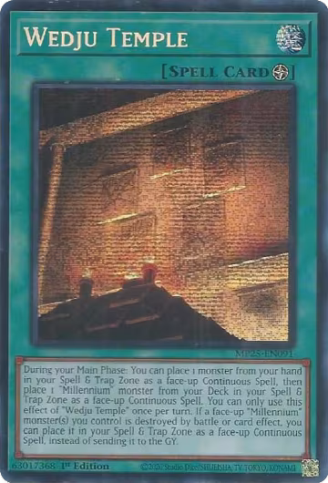 Wedju Temple (MP25-EN091), 2025 Mega-Pack — Yu-Gi-Oh! card price