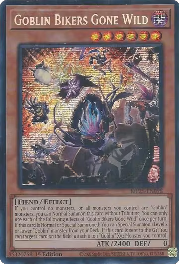 Goblin Bikers Gone Wild (MP25-EN098), 2025 Mega-Pack — Yu-Gi-Oh! card price