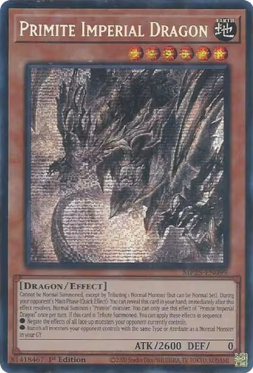 Primite Imperial Dragon (MP25-EN099), 2025 Mega-Pack — Yu-Gi-Oh! card price