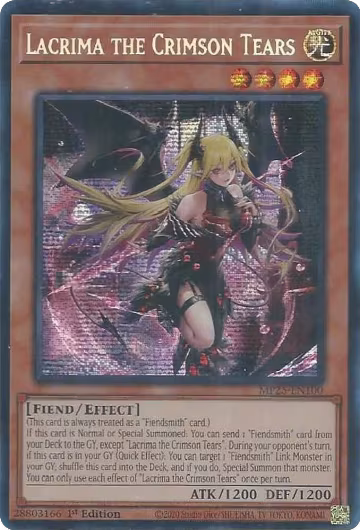 Lacrima the Crimson Tears (MP25-EN100), 2025 Mega-Pack — Yu-Gi-Oh! card price