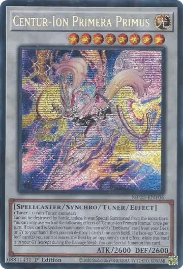 Centur-Ion Primera Primus (MP25-EN106), 2025 Mega-Pack — Yu-Gi-Oh! card price