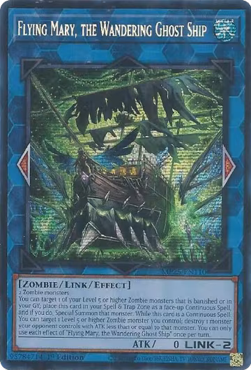 Flying Mary, the Wandering Ghost Ship (MP25-EN110), 2025 Mega-Pack — Yu-Gi-Oh! card price