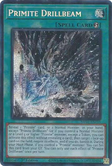Primite Drillbeam (MP25-EN115), 2025 Mega-Pack — Yu-Gi-Oh! card price