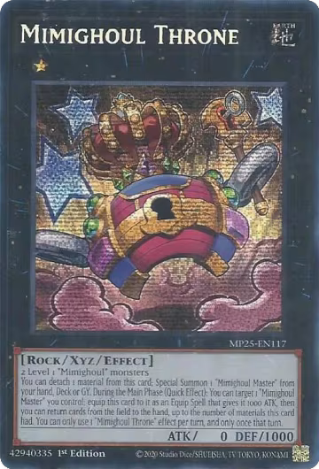 Mimighoul Throne (MP25-EN117), 2025 Mega-Pack — Yu-Gi-Oh! card price