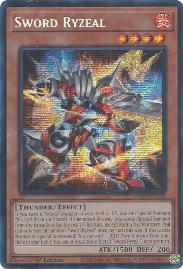 Sword Ryzeal (MP25-EN118), 2025 Mega-Pack — Yu-Gi-Oh! card price