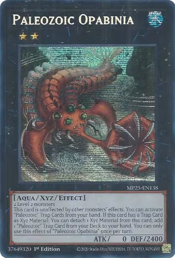 Paleozoic Opabinia (MP25-EN138), 2025 Mega-Pack — Yu-Gi-Oh! card price