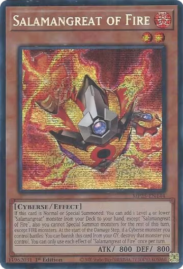 Salamangreat of Fire (MP25-EN144), 2025 Mega-Pack — Yu-Gi-Oh! card price