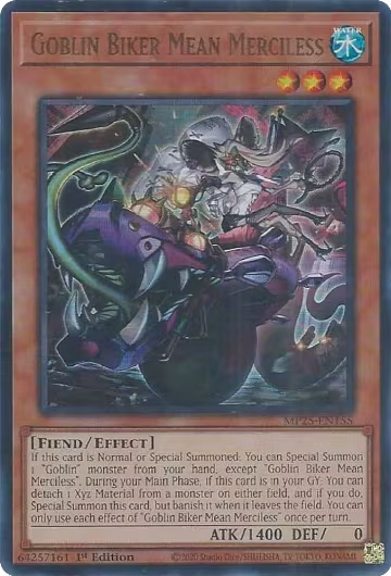 Goblin Biker Mean Merciless (MP25-EN155), 2025 Mega-Pack — Yu-Gi-Oh! card price