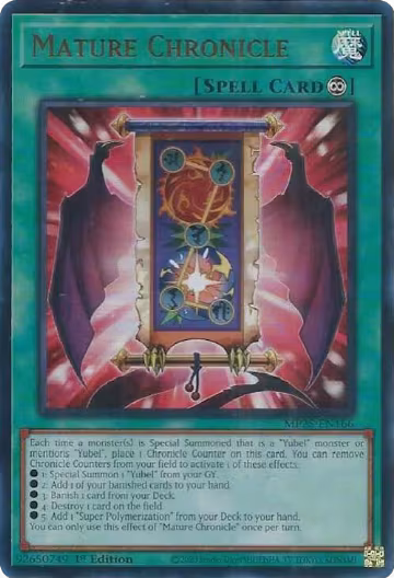 Mature Chronicle (MP25-EN166), 2025 Mega-Pack — Yu-Gi-Oh! card price