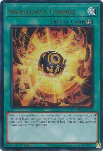 Swallow's Cowrie (MP25-EN174), 2025 Mega-Pack — Yu-Gi-Oh! card price