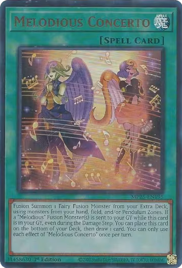 Melodious Concerto (MP25-EN195), 2025 Mega-Pack — Yu-Gi-Oh! card price