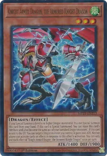 Knight Armed Dragon, the Armored Knight Dragon (MP25-EN213), 2025 Mega-Pack — Yu-Gi-Oh! card price