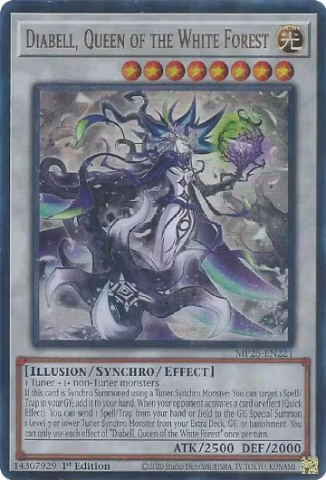 Diabell, Queen of the White Forest (MP25-EN221), 2025 Mega-Pack — Yu-Gi-Oh! card price