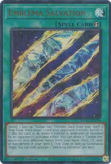 Emblema Salvation (MP25-EN230), 2025 Mega-Pack — Yu-Gi-Oh! card price