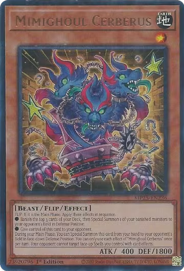 Mimighoul Cerberus (MP25-EN236), 2025 Mega-Pack — Yu-Gi-Oh! card price