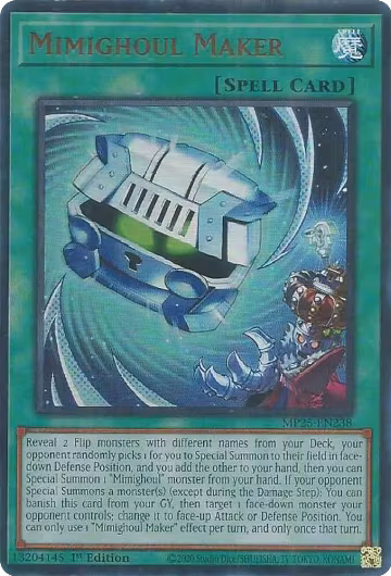 Mimighoul Maker (MP25-EN238), 2025 Mega-Pack — Yu-Gi-Oh! card price