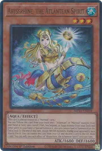Abyssrhine, the Atlantean Spirit (MP25-EN244), 2025 Mega-Pack — Yu-Gi-Oh! card price