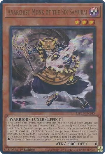 Anarchist Monk of the Six Samurai (MP25-EN245), 2025 Mega-Pack — Yu-Gi-Oh! card price